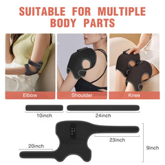 KNONNETD USB or power-bank capable knee wrap for flexible use.