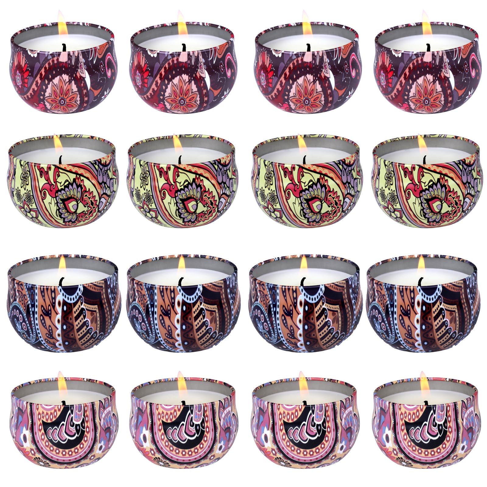 KNOURT rose-tin candle adds floral ambience to a cozy living room.