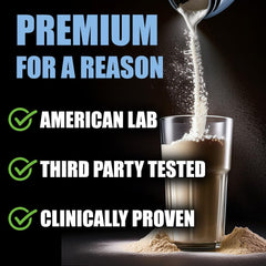 Knowman Labs Premium Collagen for Men sugar-free and dairy-free formula.