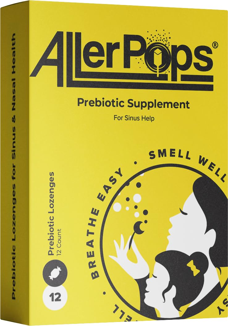 Knoze Jr AllerPops bottle front promotes nasal health and daily balance