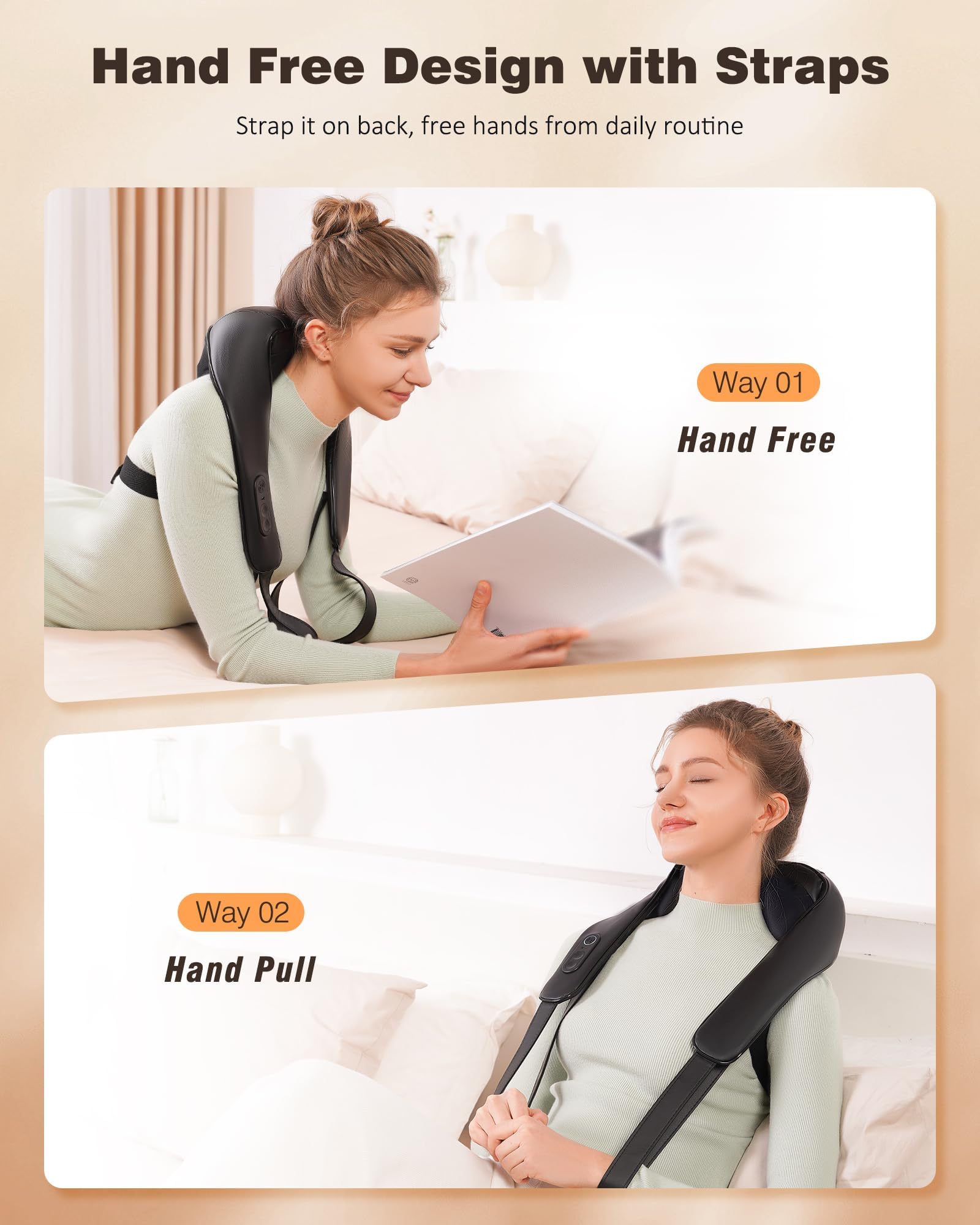 KNQZE cordless massager suitable for desk or couch sessions