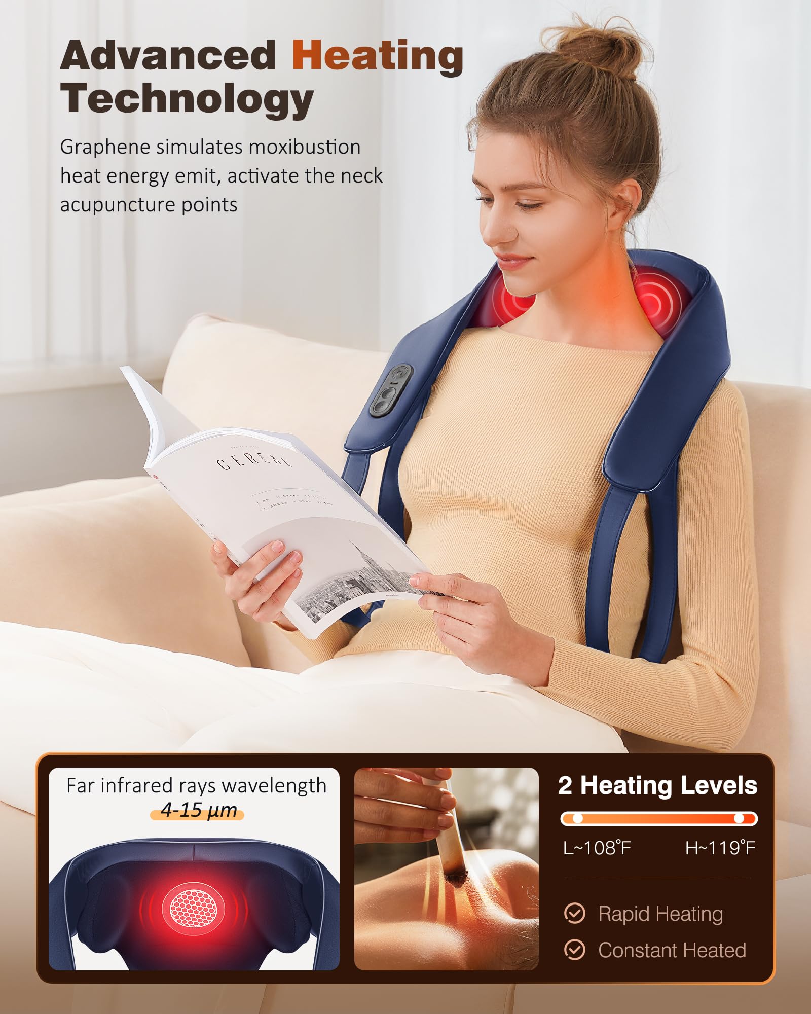 KNQZE cordless massager designed for travel and on-the-go relief.