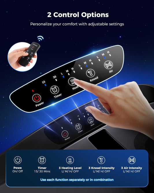 KNQZE foot massager kneading close-up demonstrates firm, targeted pressure.