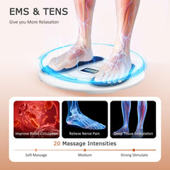 KNQZE massager pads showing EMS stimulation for targeted relief
