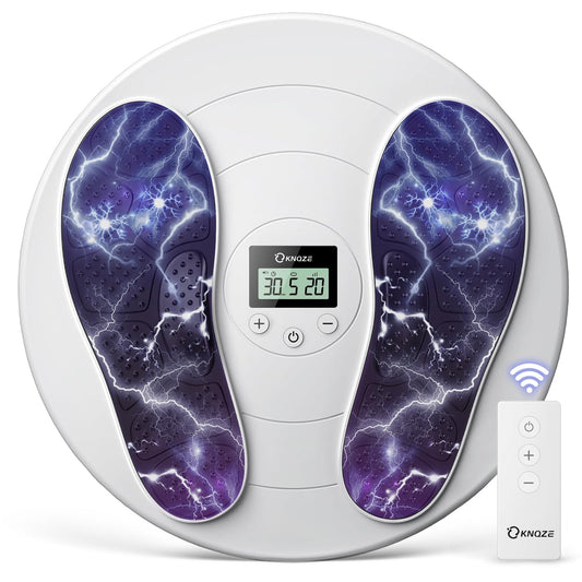 KNQZE foot massager remote control enables easy, hands-free therapy sessions.