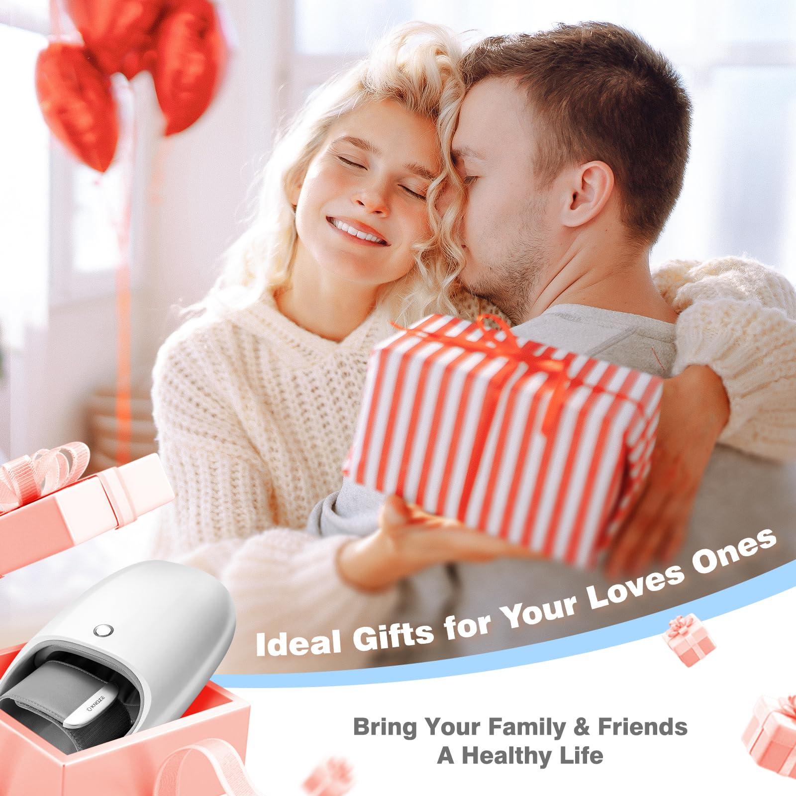 KNQZE rechargeable massager enabling wireless use anywhere.