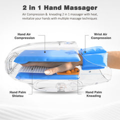KNQZE hand massager with wrist air compression for comfort.