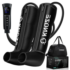KNQZE leg compression boot inside view shows targeted zones for improved circulation