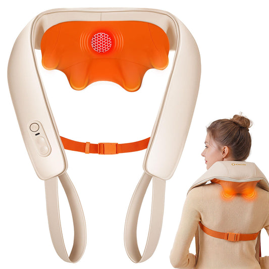 KNQZE neck-shoulder massager with graphene heating offering soothing warmth and relief.