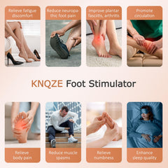 KNQZE portable foot massager packaging showing gift-ready presentation