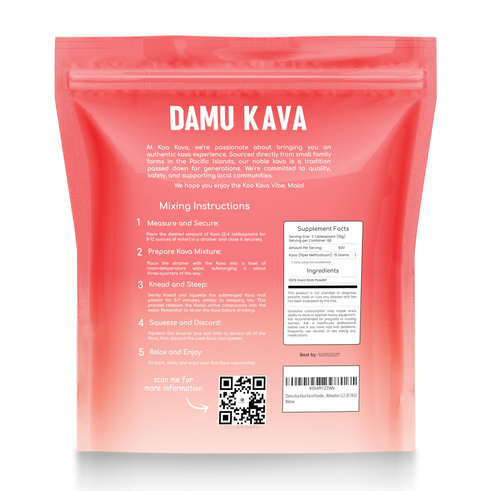 Koa Kava Damu bulk-pack offers convenient regular rituals