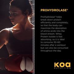 Post-workout KOA Warrior Whey Isolate shake supports recovery.