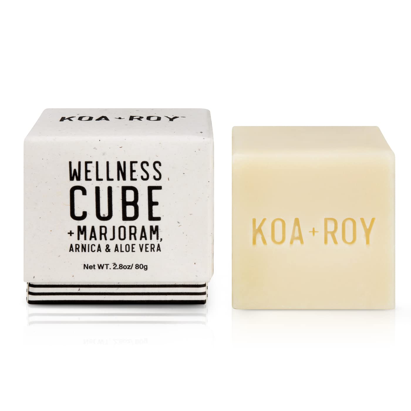 KOA ROY Wellness Cube applying to skin shows targeted, soothing use.