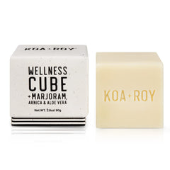 KOA ROY Wellness Cube applying to skin shows targeted, soothing use.