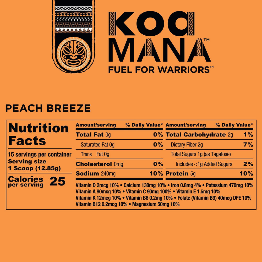 KOA MANA protein isolate blend supports daily recovery.