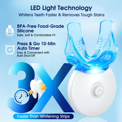 KOAEO LED light activates gel for faster, even results.
