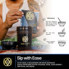 Koa Kava earthy taste showcases authentic kava flavor.
