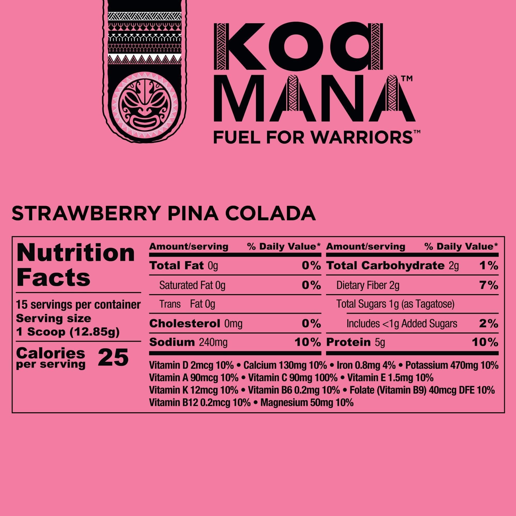 KOA MANA fiber blend emphasizing digestive health and gut-friendly nourishment