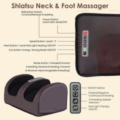 KOCASO foot massage attachment soothes feet and calves with shiatsu and heat