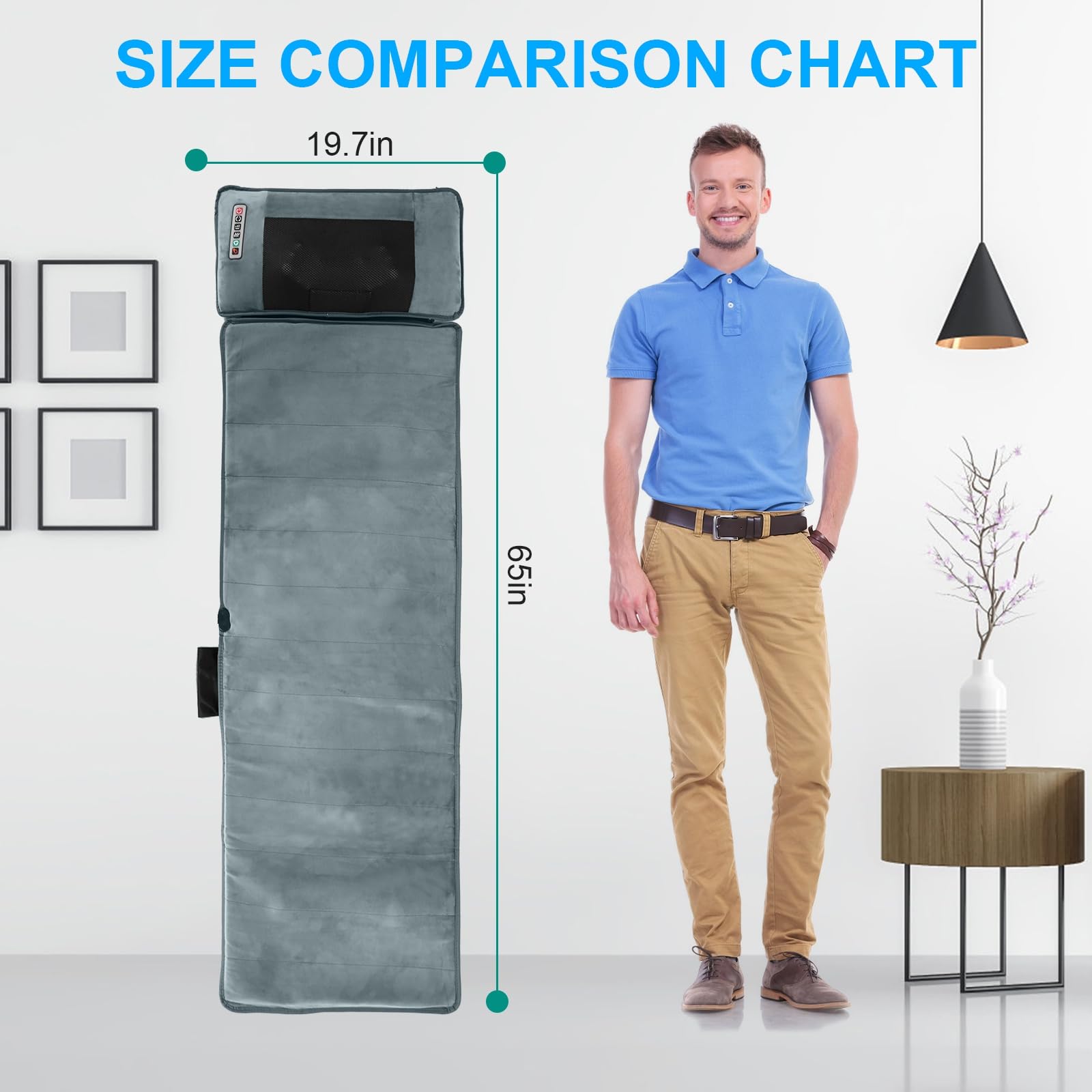 KOCASO 9‑mode vibration offers versatile sessions for full-body relief