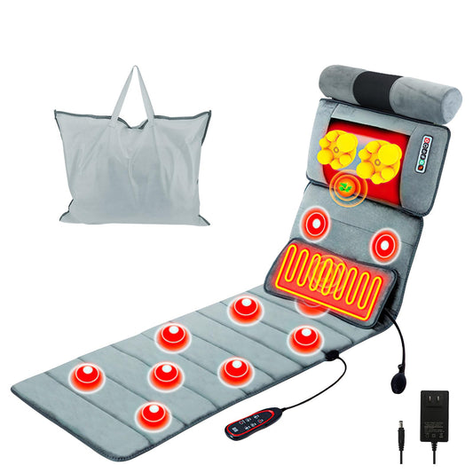 KOCASO full-body massage mat with heat offering targeted relief for back and legs.