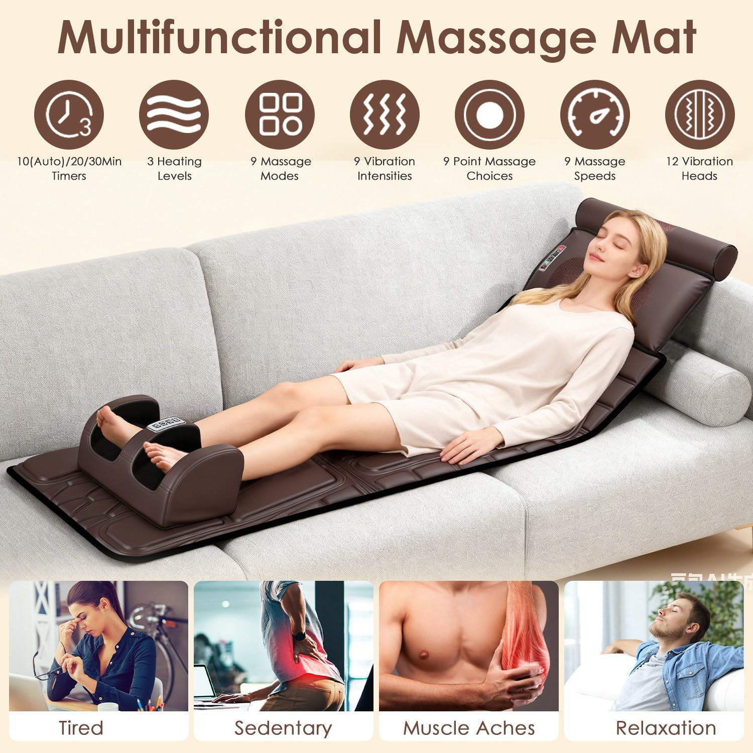 KOCASO Neck Massager demonstrates targeted neck relief with Shiatsu action.