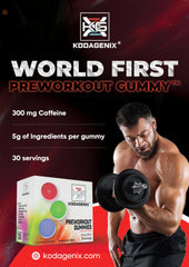 Kodagenix Pre Workout Gummies offer six flavors for a convenient pre-workout ritual.