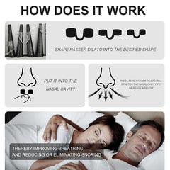 KOHEEL Nasal Dilator easy insertion and secure fit for all-night wear
