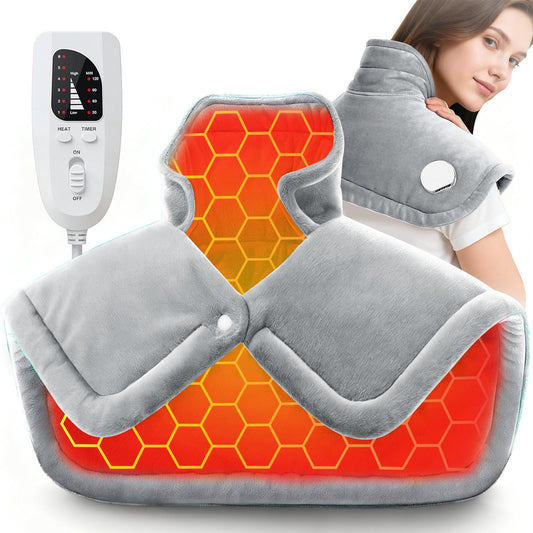 Kokopro large neck-shoulder heating pad providing focused heat for neck and upper back.