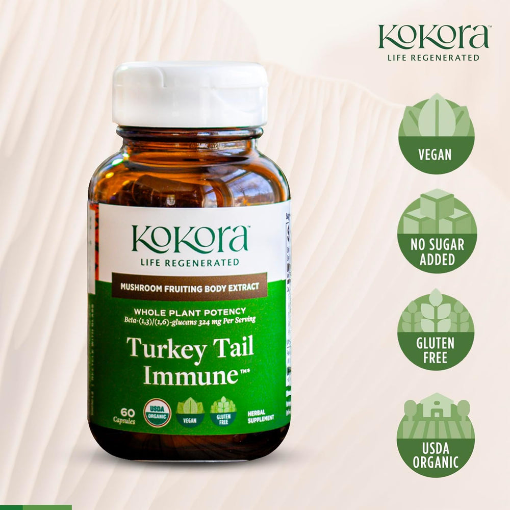 Kokora daily-dose capsules shown for convenient everyday use.