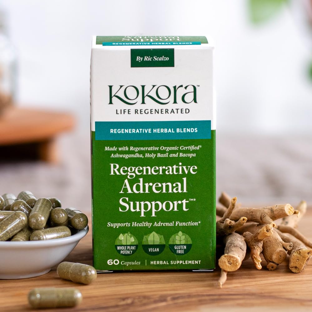 Kokora Regenerative Adrenal Support farm Costa Rica label close-up