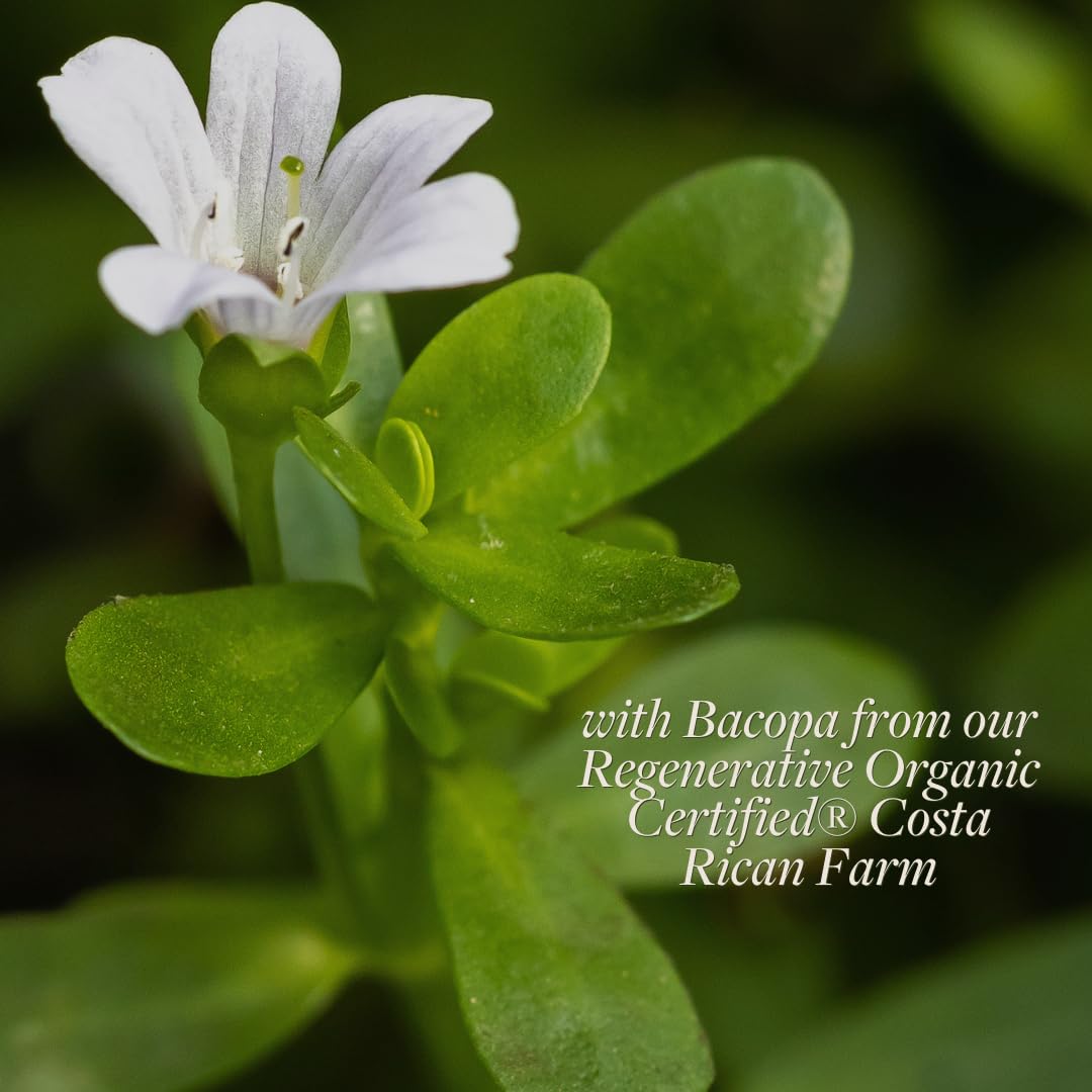 Kokora Regenerative Bacopa certification badge indicating regenerative organic standards.