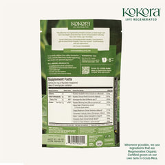 Kokora Lift ingredients blend with Ashwaganda and chicory for daily ritual use.