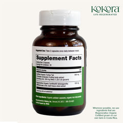 Kokora vegan and non-GMO certifications visible on the product.