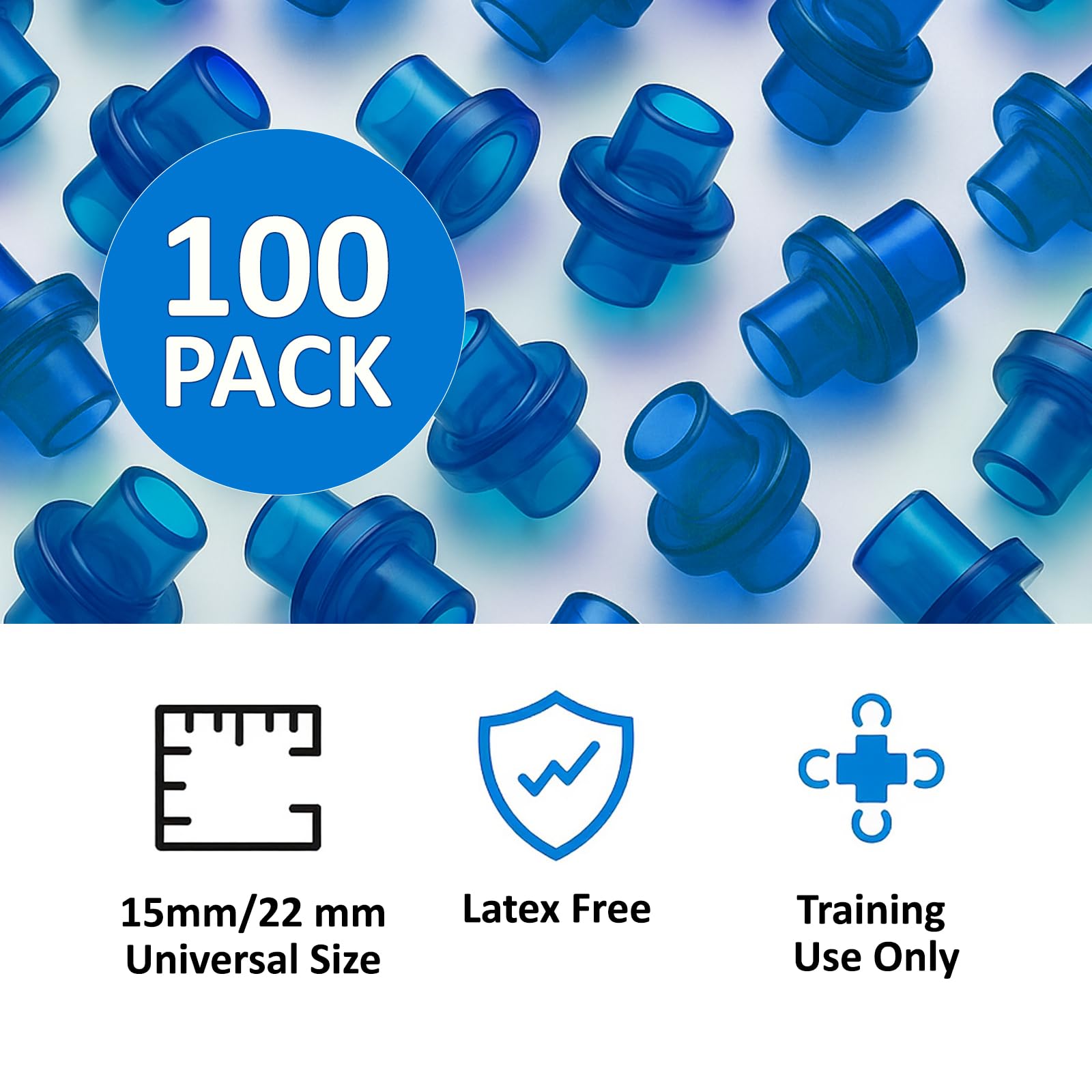 KoKoWill individually wrapped CPR training valves ensure hygienic handling.