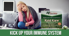 Kold Kare box highlights natural ingredients and non-GMO claim.