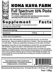 Vegan ingredients in Kona Kava Farm paste support natural, inclusive use