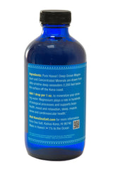 Close-up of Kona Sea Salt bottle showing trace minerals for water enrichment