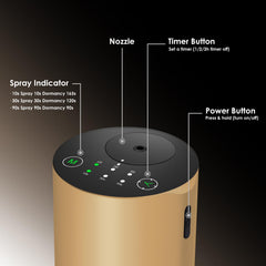 KONCHILE waterless diffuser with seven color LED shows mood lighting options