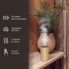 KONCHILE waterless diffuser detachable nozzle enables quick scent changes