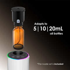 KONCHILE Waterless Diffuser LED colors illuminate mood-friendly lighting.