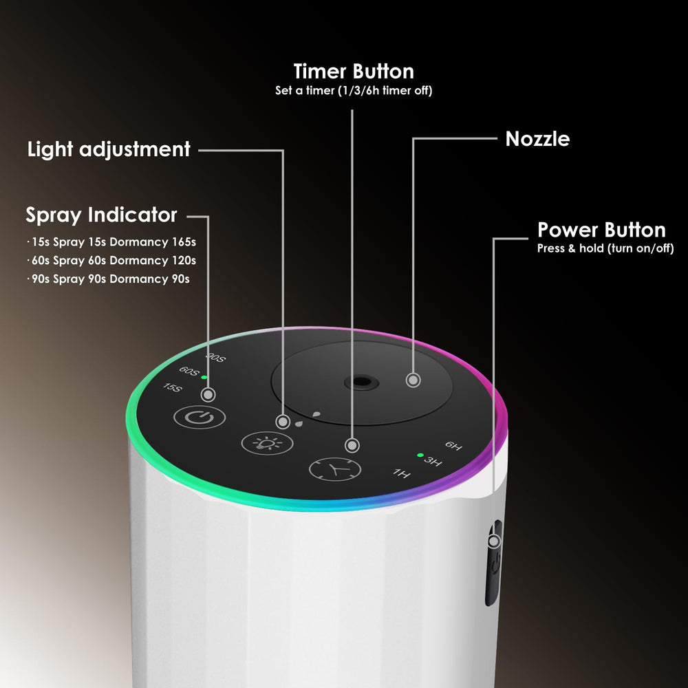 KONCHILE Waterless Diffuser portable design for desk or bag.