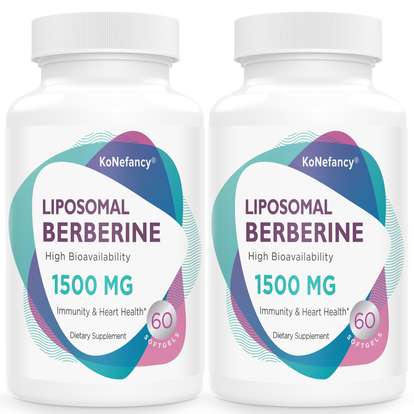 KoNefancy liposomal berberine bottle shows high-absorption format for daily wellness.