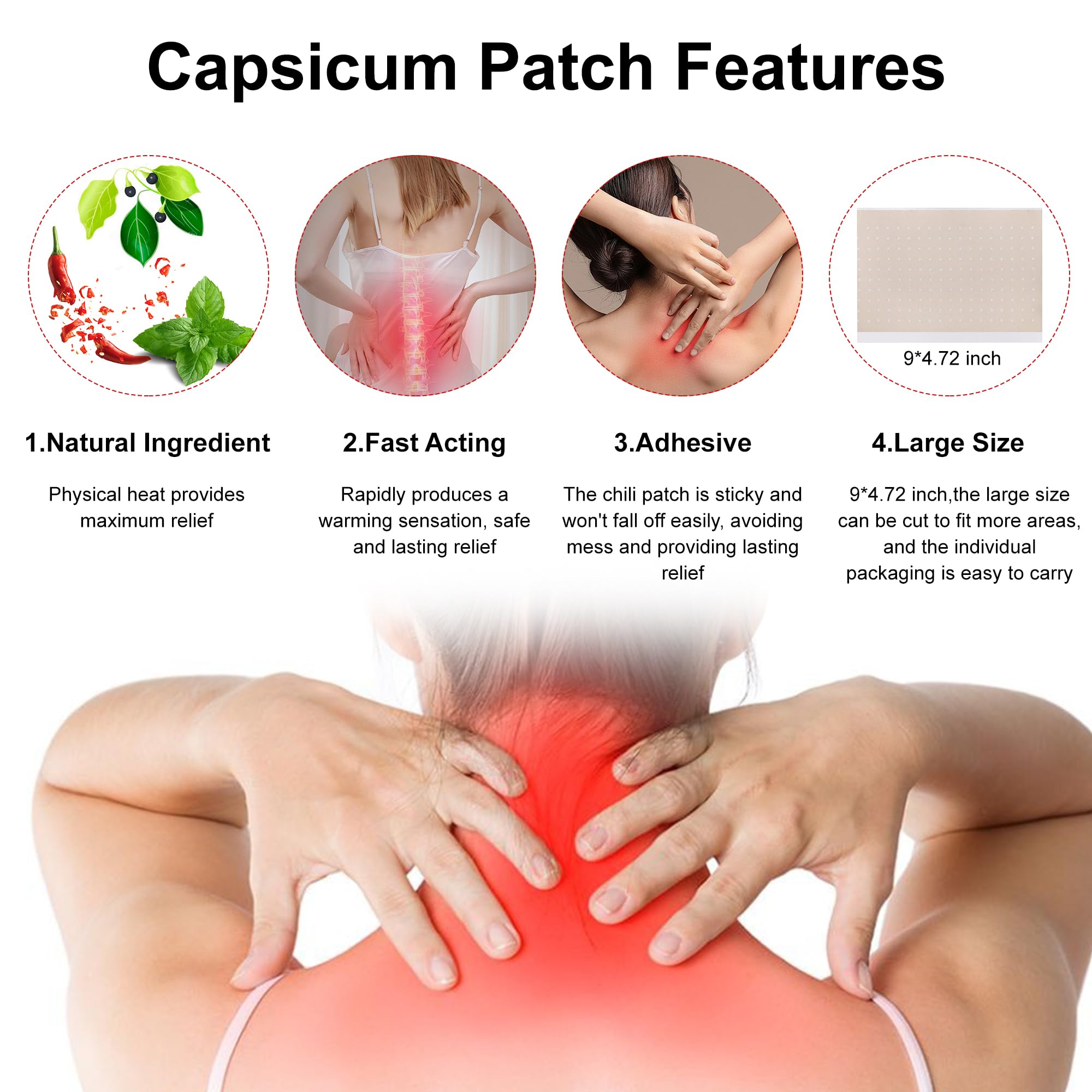 KONGDY capsaicin patch 100-count packaging ensures ready supply.