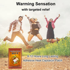 KONGDY capsaicin patch designed for adults 16 plus with simple usage steps.