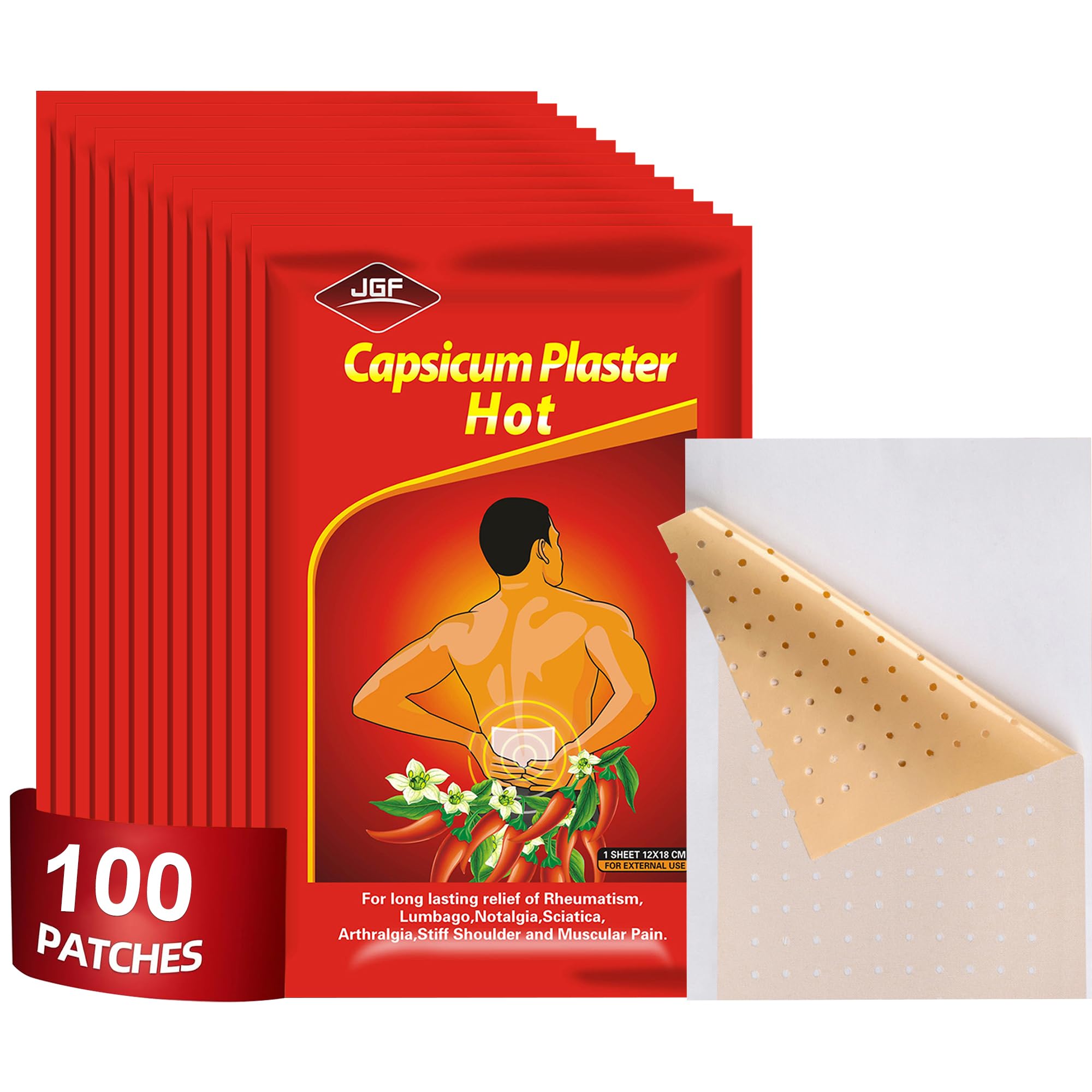 KONGDY Capsaicin Patch showing a large size for broad coverage and flexible placement.