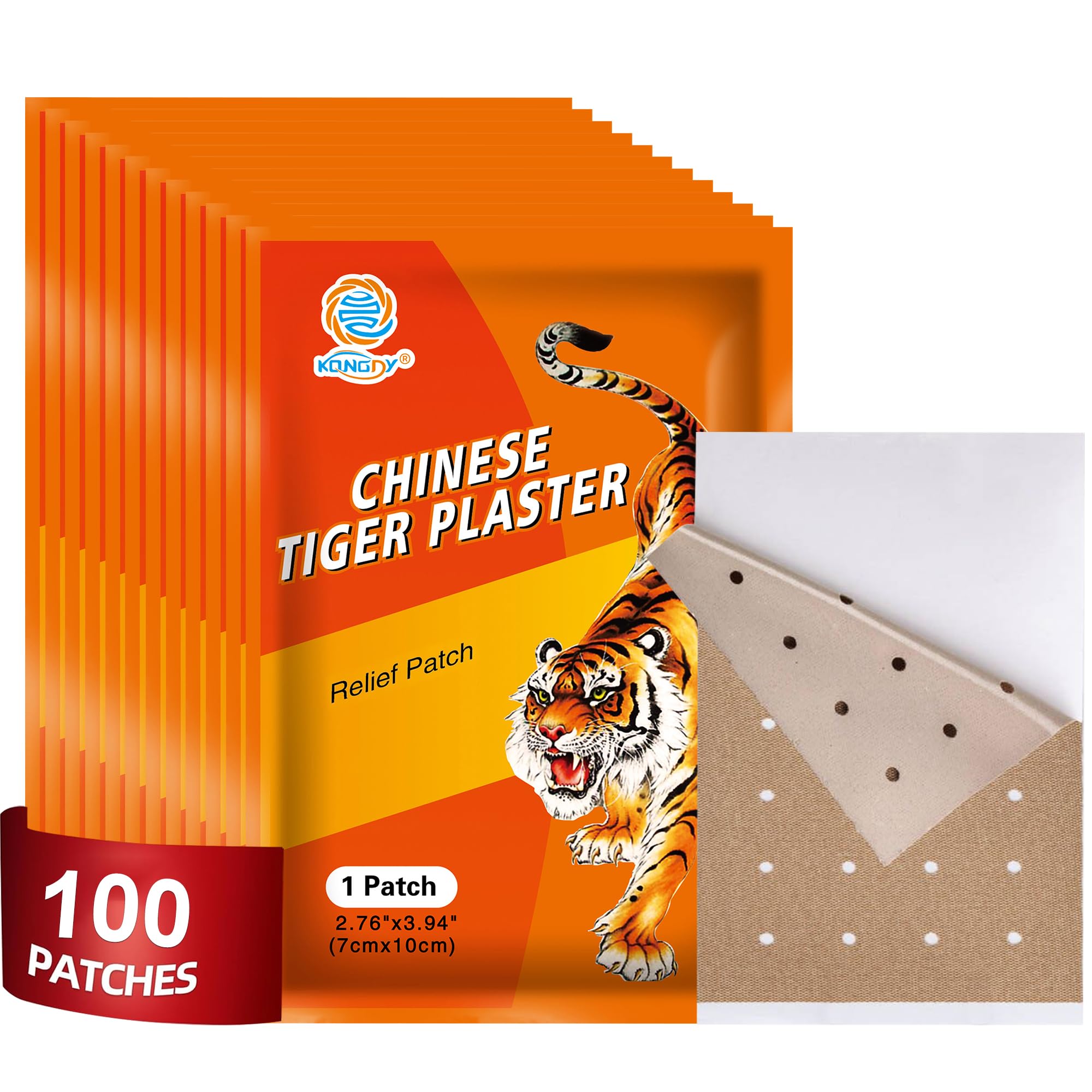 KONGDY tiger patches pack – targeted heat relief for muscle comfort.