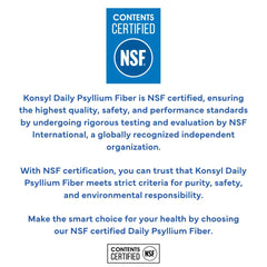 Konsyl package highlighting 90 servings and 5g fiber per serving