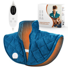 Koonie weighted heating pad for neck and shoulders provides comforting warmth.