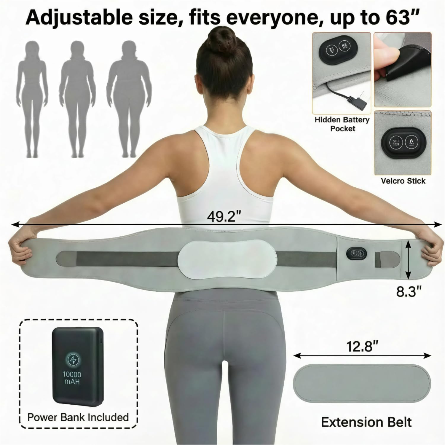 KOOTLEE adjustable-strap design fits waists comfortably